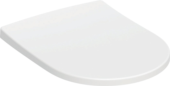 Geberit WC-Sitz Acanto mit Deckel, Wrap over, antibakteriell weiß-alpin schrauben