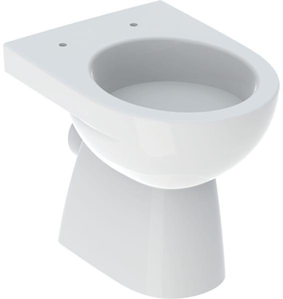 Geberit Stand-Tiefspül-WC Renova Abgang horizontal, teilgeschlossen weiß weiß
