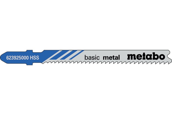 metabo Stichsägeblätter basic metal Nutz-L.66mm ZAhnteilung1,9-2,3mm HSS gefräst gewellt m.Eintauchspitze f.Stahlbleche 2,5-6 mm/NE-Metalle