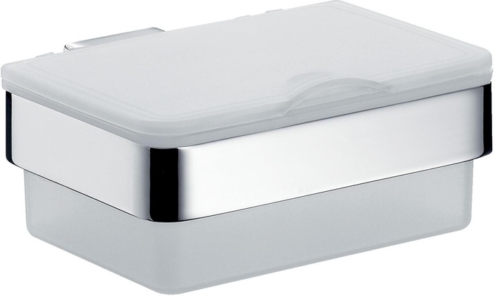 EMCO Tissuebox loft Kunststoffbehälter mit Deckel chrom