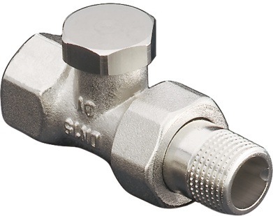 Oventrop HK-Verschraubung Combi 2 PN 10, Messing vernickelt, Durchgang DN 15, 1/2Zoll