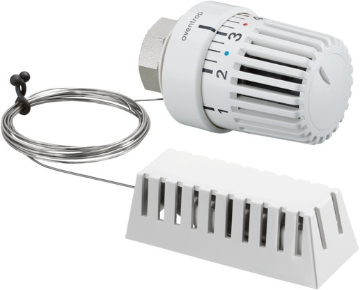 Oventrop Thermostat Uni LH mit Fernfühler, weiß Kapillarrohr 2000 mm