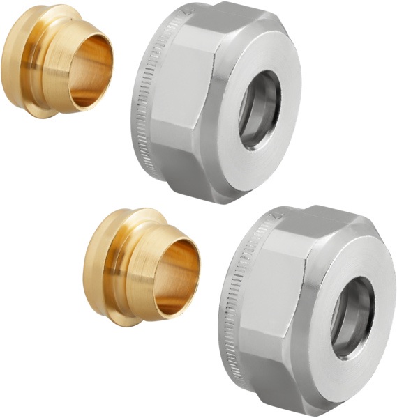 Oventrop Klemmringverschraubung Ofix CEP 2-fach, für AG 3/4Zoll Eurokonus 14 mm
