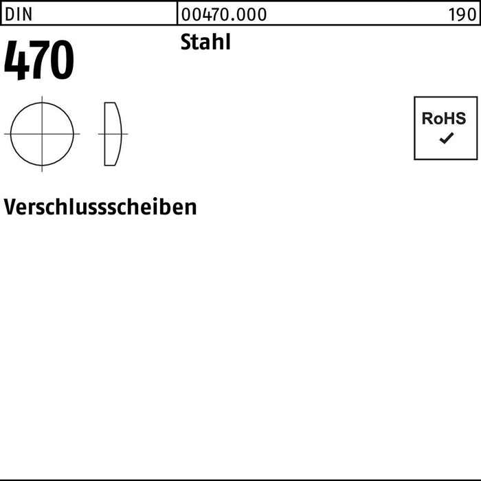 Reyher Verschlußscheibe DIN 470 48 Stahl