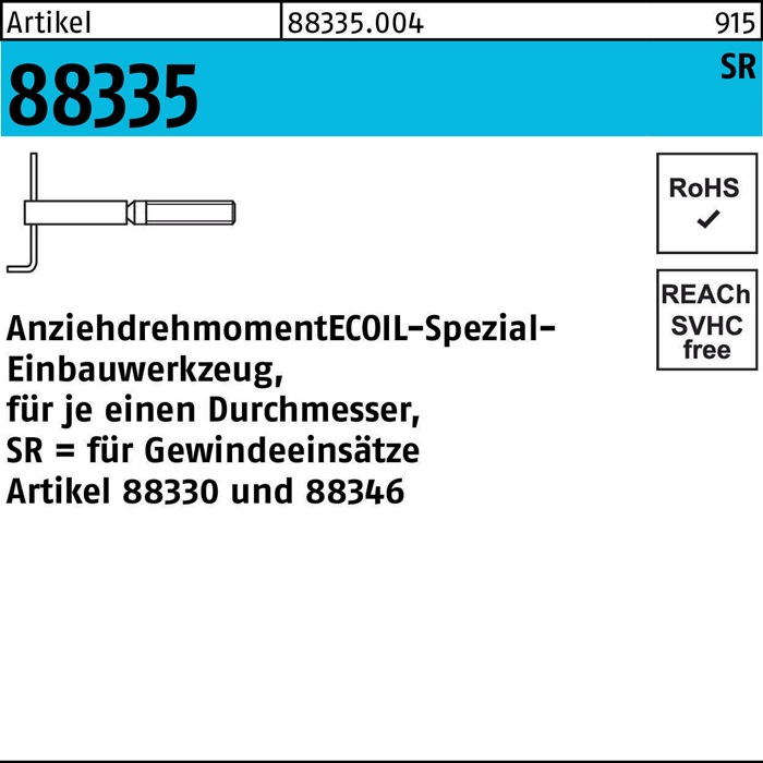 AMECOIL Einbauwerkzeug R 88335 f.SR M 18 Stahl