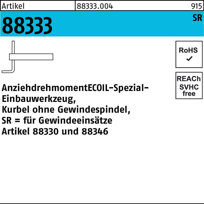 AMECOIL Einbauwerkzeug R 88333 Nr.2-M10 -M16 Stahl