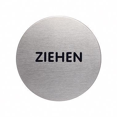 DURABLE Piktogramm Türschild PICTO 65mm Edelstahl gebürstet silber metallic Ziehen