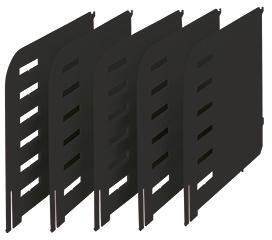 styro Trennwand rac Sortierstationenen rac 282-03007 282-03407 Polyl schwarz