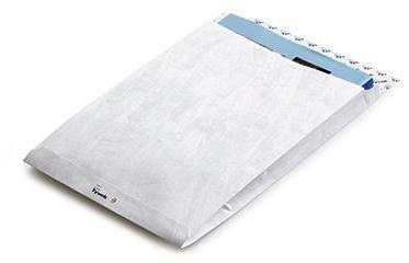 Tyvek Faltentasche ® DIN E4 305 x 406 mm (B x H) ohne Fenster 55g/m² mit Haftklebung ® weiß
