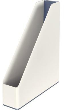 Leitz Stehsammler WOW Duo Colour 7,3 x 31,8 x 27,2 cm (B x H x T) DIN A4 Werkstoff: Polystyrol grau/weiß