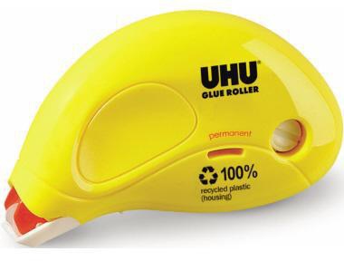 UHU Kleberoller ® Glue permanent 6,5 mm x 9,5 m (B x L) nicht nachfüllbar gelb