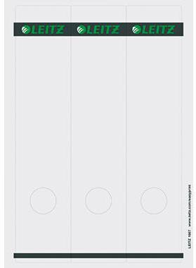 Leitz Ordnerrückenetikett breit/lang 61,5 x 285 mm (B x H) selbstklebend mit Griffloch grau 75 Etik./Pack.