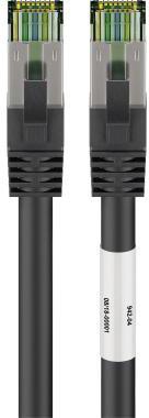 Goobay Netzwerkkabel ® CAT 8.1 RJ45-Stecker/RJ45-Stecker 2m geschirmt schwarz