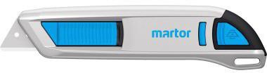 MARTOR Sicherheitsmesser SECUNORM 500 Mehrweg 19mm 17mm 1 Glied nicht zusammenklappbar Bandstahl nicht rostfrei silber/schwarz/cyan