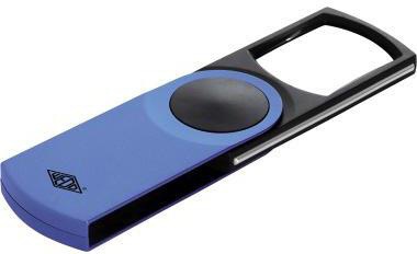 WEDO Lupe ® SWING-IT 3-fach 5 x 1,3 x 11,2 cm (B x H x T) CR2016 blau
