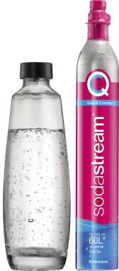SODASTREAM CO2-Zylinder Quick Connect 1 l Glasflasche (spülmaschinengeeignet) Wassersprudler DUO Titan 1016812491
