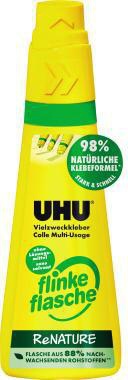 UHU Alleskleber ® flinke Flasche ReNATURE auswaschbar nachfüllbar 100g