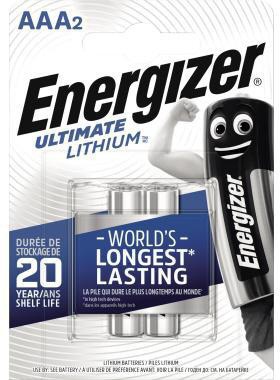 Energizer Batterie ® Ultimate Lithium AAA/Micro L92 Lithium 1,5V 1.250 mAh 2 St./Pack.