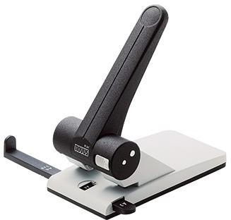 NOVUS Registraturlocher B 265 8cm 65 Bl. (80 g/m²) Metall lichtgrau/tiefschwarz