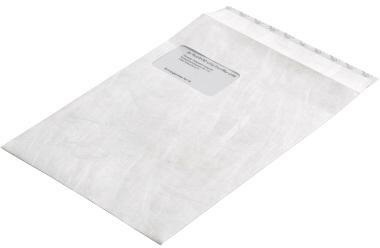 Tyvek Versandtasche ® DIN C4 229 x 324 mm (B x H) mit Fenster 55g/m² mit Haftklebung ® ohne Fadenverstärkung weiß 100 St./Pack.