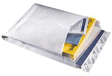 Tyvek Faltentasche ® DIN B4 250 x 353 mm (B x H) ohne Fenster 55g/m² mit Haftklebung ® weiß 20 St./Pack.