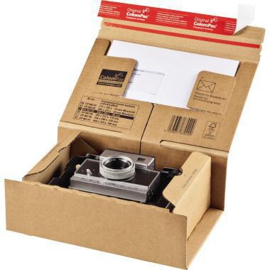 ColomPac Versandkarton ® POST-BOX Innenmaße: 46 x 16 x 31 cm (B x H x T) Außenmaße: 51,5 x 17 x 33,5 cm (B x H x T) Kraftliner Wellpappe braun