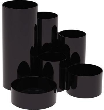 MAUL Stifteköcher tubo 15 x 12,5 cm (D. x H) Polystyrol schwarz