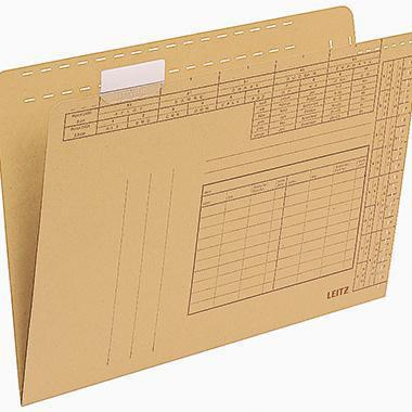 Leitz Einstellmappe DIN A4 250g/m² Natronkarton recycelt naturbraun 100 St./Pack.