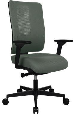 TOPSTAR Bürodrehstuhl SITNESS® Life 50 47-57cm Synchronmechanik Rolle hart gebremst (für Teppichboden) Polyamid graugrün