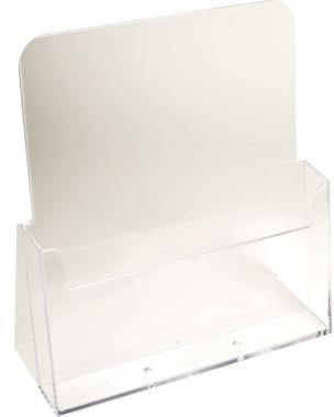 EXACOMPTA Prospekthalter Office Exacryl 23,5 x 24,7 x 8,5 cm (B x H x T) DIN A4 Polystyrol kristall 1 Fach