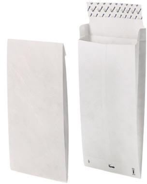 Tyvek Faltentasche ® B4a 250 x 330 mm (B x H) ohne Fenster 55g/m² mit Haftklebung ® weiß