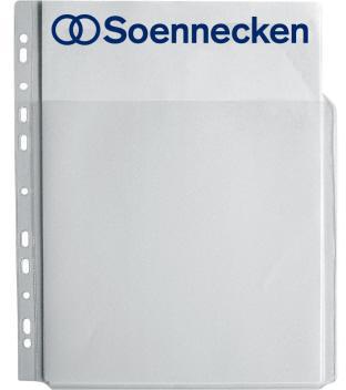 Soennecken Prospekthülle DIN A4 0,18mm oben offen Polypropylen transparent 5 St./Pack.