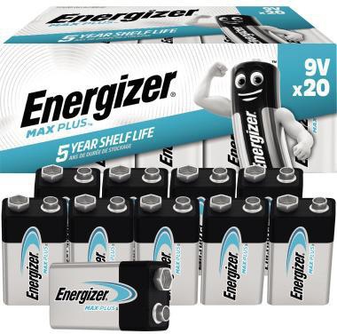 Energizer Batterie ® Max PlusT E-Block 6LR61 Alkaline 9V 20 St./Pack.