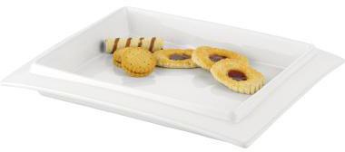 Esmeyer Gebäckschale ® BETTY 23,5 x 29,5 cm (B x L) Porzellan weiß
