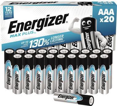 Energizer Batterie ® Max PlusT AAA/Micro LR03 Alkaline 1,5V 20 St./Pack.