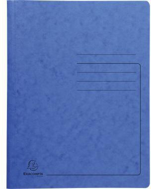 EXACOMPTA Spiralhefter DIN A4 355g/m² mit Beschriftungsfeld Colorspankarton blau