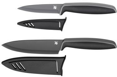 WMF Messerset Touch je 1 x Allzweckmesser (Länge 20 cm Klingenlänge 9 cm) Kochmesser (Länge 24 cm Klingenlänge 13 cm) mit Klingenschutz Stahl
