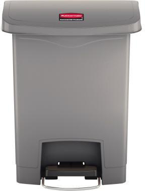 Rubbermaid Tretabfalleimer SLIM JIM® STEP-ON 28,91 x 53,64 x 44,75 cm (B x H x T) 30l Kunststoff grau