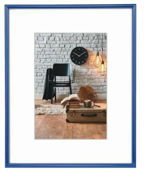 Hama Bilderrahmen Sevilla 30 x 40 cm (B x H) 20 x 28 cm (B x H) Reflexglas Kunststoff blau