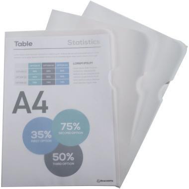 EXACOMPTA Sichthülle DIN A4 oben rechts offen Transparentpapier weiß transparent 50 St./Pack.