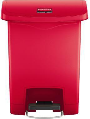 Rubbermaid Tretabfalleimer SLIM JIM® STEP-ON 28,91 x 53,64 x 44,75 cm (B x H x T) 30l Kunststoff rot