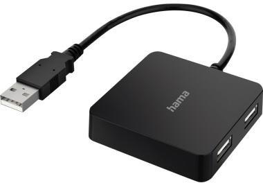 Hama USB-Hub USB-A 4 freie Anschlüsse schwarz USB-A 4 freie Anschlüsse schwarz