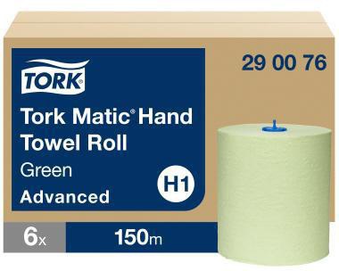 TORK Handtuchrolle Matic® Advanced 21 cm x 150 m (B x L) Tissue grün 6 Rl./Pack.