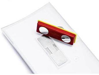 DURABLE Namensschild 75 x 40 mm (B x H) Magnet transparent 25 St./Pack.
