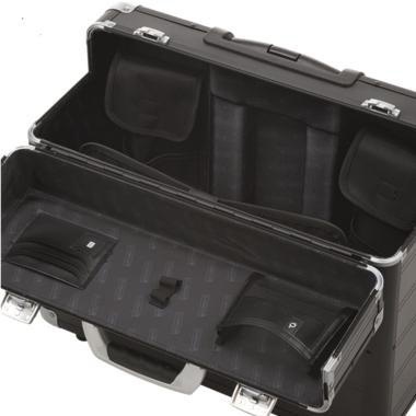 ALUMAXX Pilotenkoffer ® C-2 48,5 x 40 x 23 cm (B x H x T) Zahlenkombinationsschloss Aluminium silber/carbon