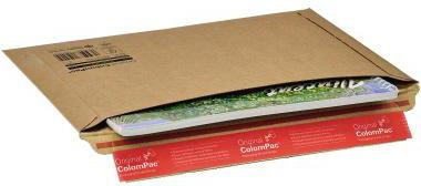ColomPac Versandtasche ® 270 x 185 x -30 mm (B x H x T) ohne Fenster mit Selbstklebung Wellpappe braun