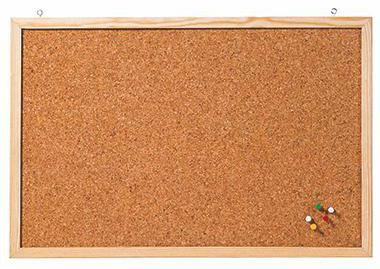 FRANKEN Pinnwand 80 x 60 cm (B x H) Schraubhaken Kork Material des Rahmens: Holz braun