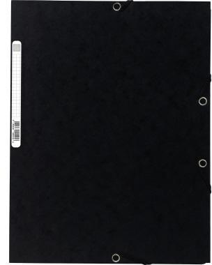 EXACOMPTA Sammelmappe DIN A4 400g/m² Colorspankarton schwarz