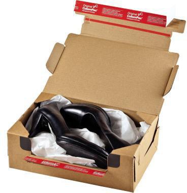 ColomPac Versandkarton ® Return® Box L Innenmaße: 33,6 x 14 x 24,2 cm (B x H x T) Außenmaße: 35 x 15 x 25 cm (B x H x T) Kraftliner Wellpappe braun