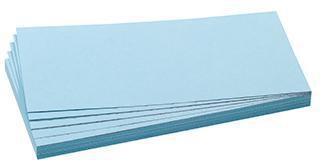 FRANKEN Moderationskarte 20,5 x 9,5 cm (B x H) 130g/m² Altpapier 100 % recycelt hellblau 500 St./Pack.